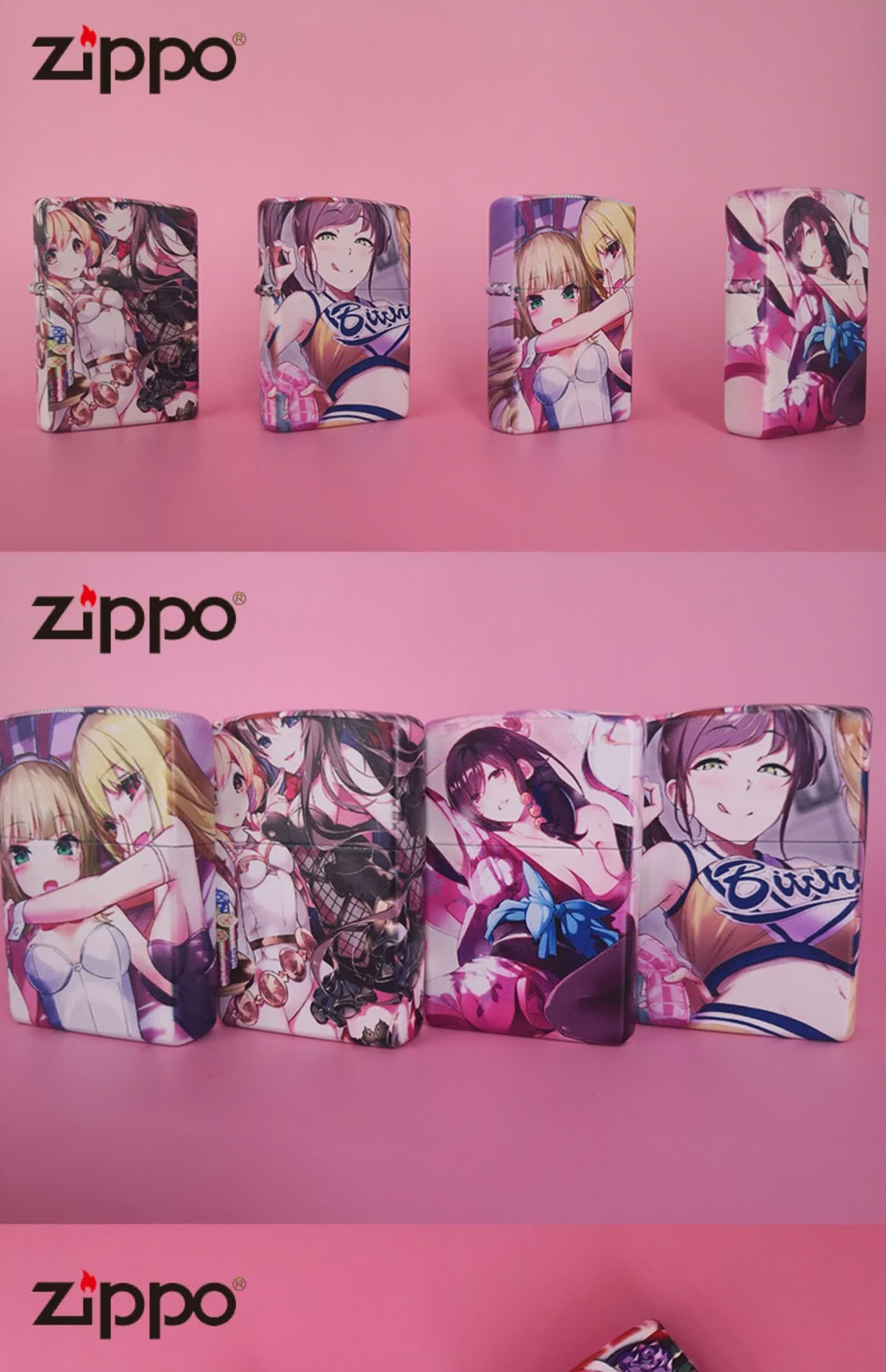 打火机zippo动漫二次元美少女之宝限量正版旗舰店欧派定制防风煤 b 小
