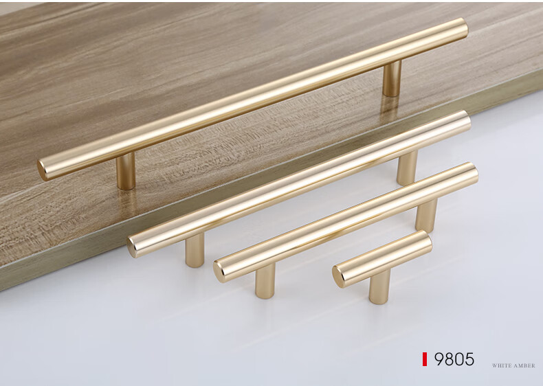 固特gute 北欧金色衣柜小拉手现代简约美式抽屉欧式柜子中式橱柜门