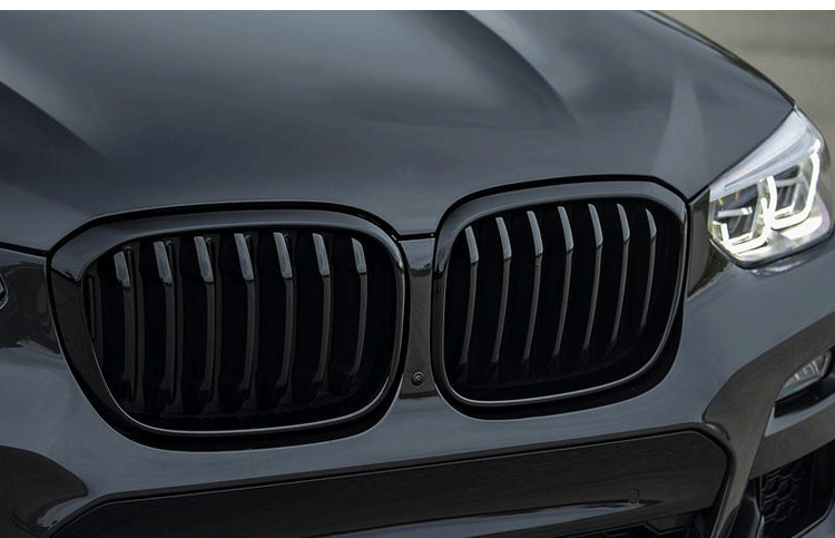 牧山适用21款宝马1345系gt改装x3x4x5x6亮黑色黑武士三色进气格栅新3