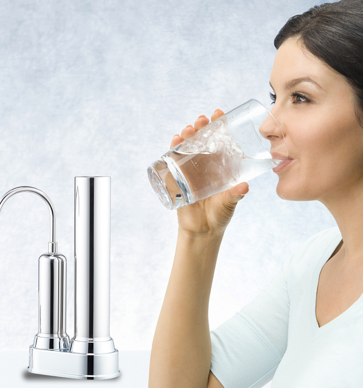 304不锈钢水龙头过滤器陶瓷前置净水器家用直饮机 史蒂夫304不锈钢 一