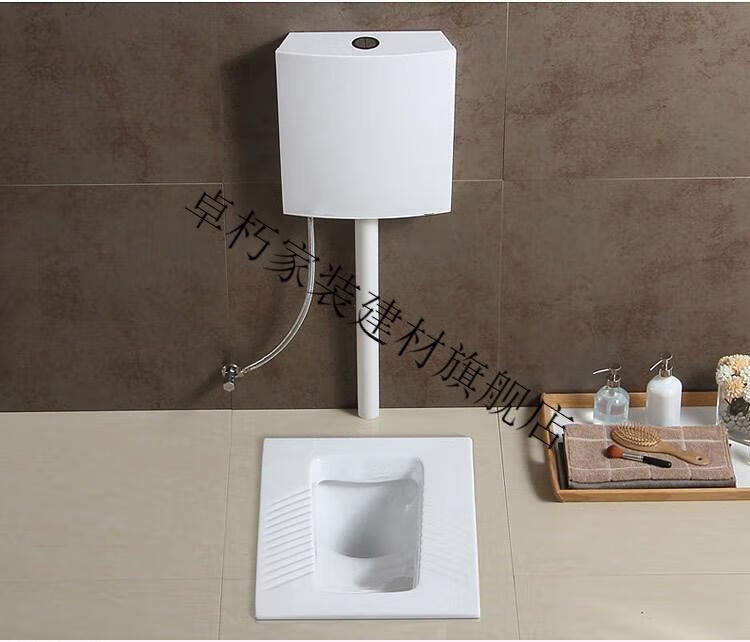 科勒蹲便器k-4005家用工程蹲坑式冲水箱整套便池大便器蹲厕感应器 单