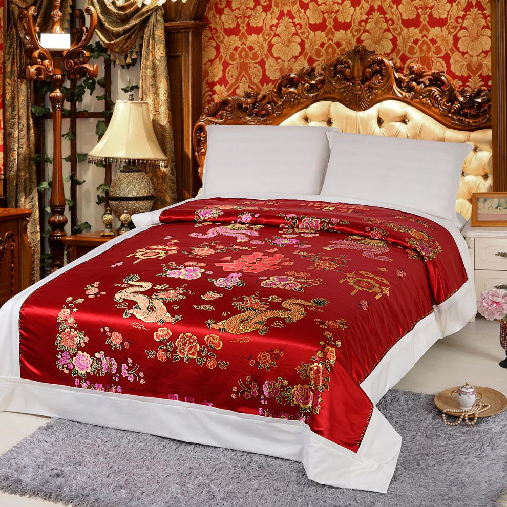 2022升级款被套老式杭州丝绸老式丝绸被套包边被罩杭州丝绸缎面结婚