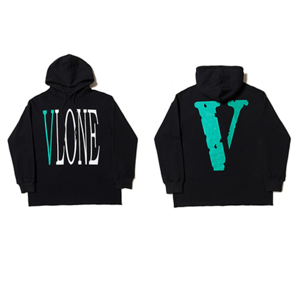 vlone卫衣 王一博 vlone王一博同款3m反光大v帽衫高街宽松情侣装加绒