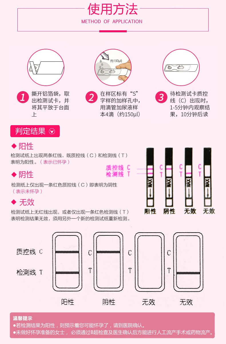 验孕棒的使用方法图片