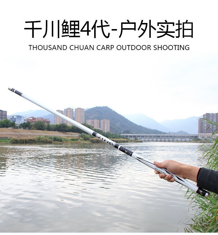 邓刚同款鱼竿千川鲤4代台钓鱼竿超硬19调大物鲢鳙野钓手杆邓刚同款大