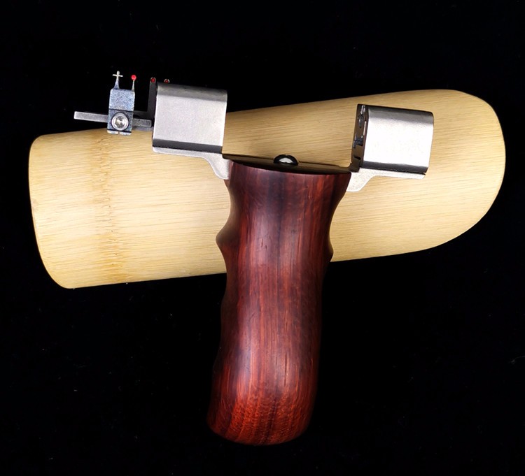 huwairen降龙弹弓抢皮子钛合金高精准免绑扁皮弹弓器泥丸户外不锈钢弹