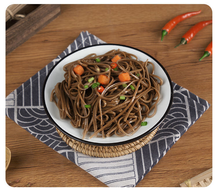 荞麦面条挂面龙须面杂粮面条全黑麦昌隆福记 【精选】荞麦挂面5斤