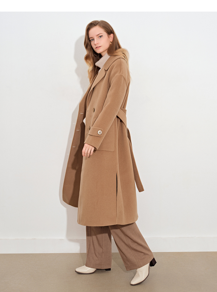 psalter诗篇2021年冬季新款毛呢外套6c51580490 驼色 36