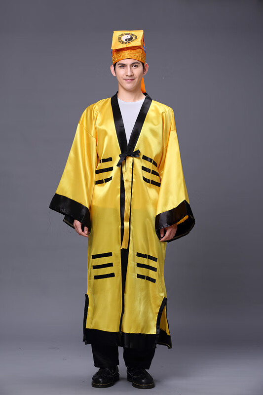 霖速道家衣服法事道家衣服太极八卦经衣道服红色法衣