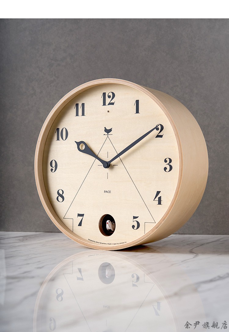 布谷鸟挂钟柏斐家饰lemnos钟表布谷鸟报时挂钟客厅石英钟225712英寸