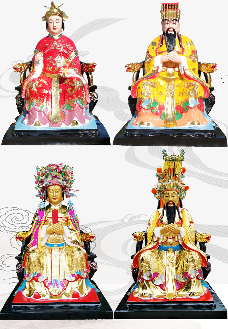 玉皇大帝王母娘娘像玉母神像寺庙供奉树脂13米16米天宫玉皇大帝瑶池