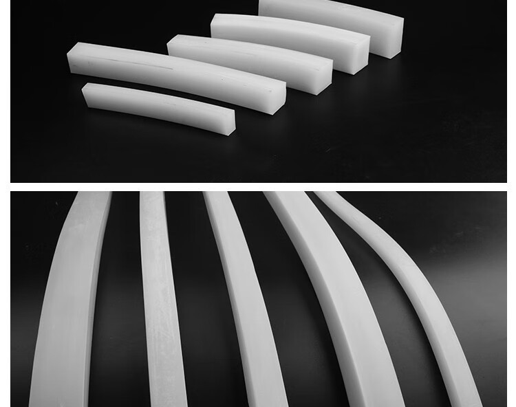 白色硅胶条密封条耐高温耐磨橡胶实心方形扁条方条型条胶皮垫定制4410