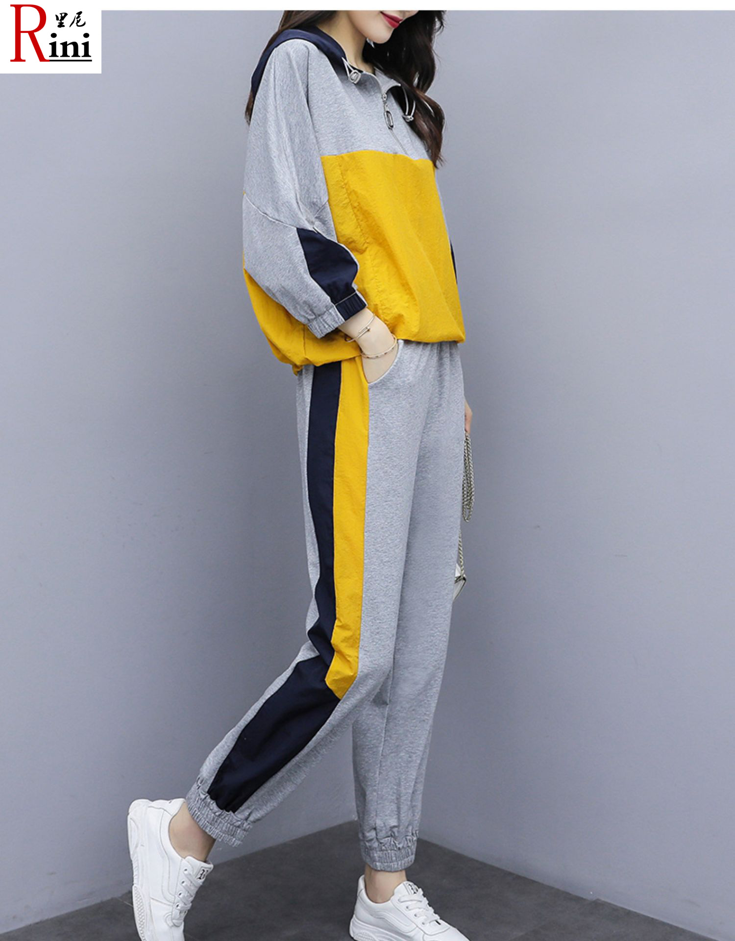 青少女初中生高中生学生女生装青少年休闲运动套装女2019春秋季高中