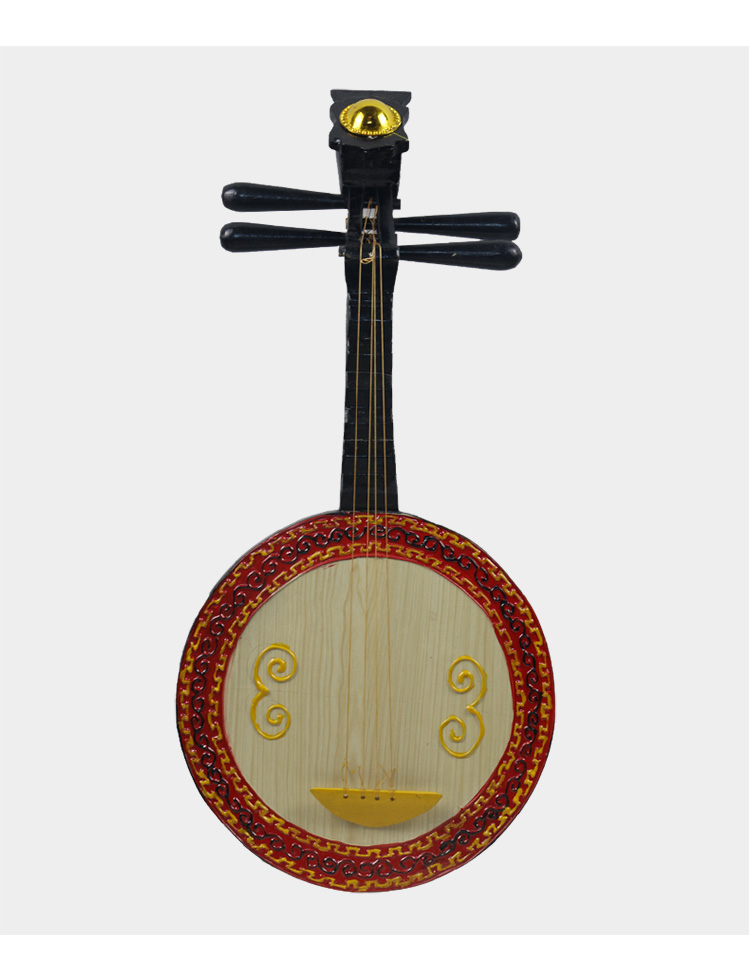 迪士尼 月琴实木道具乐器中阮秦琴琵琶三弦月琴装饰摆件拍照摄影走秀