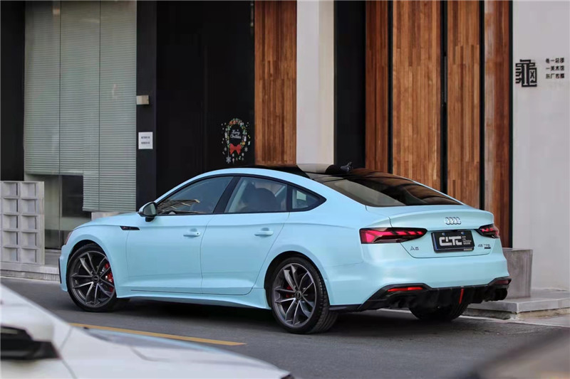 适用于2022款奥迪a5尾翼20-22新款s5碳纤维后唇 a5改装bctxe干碳前铲