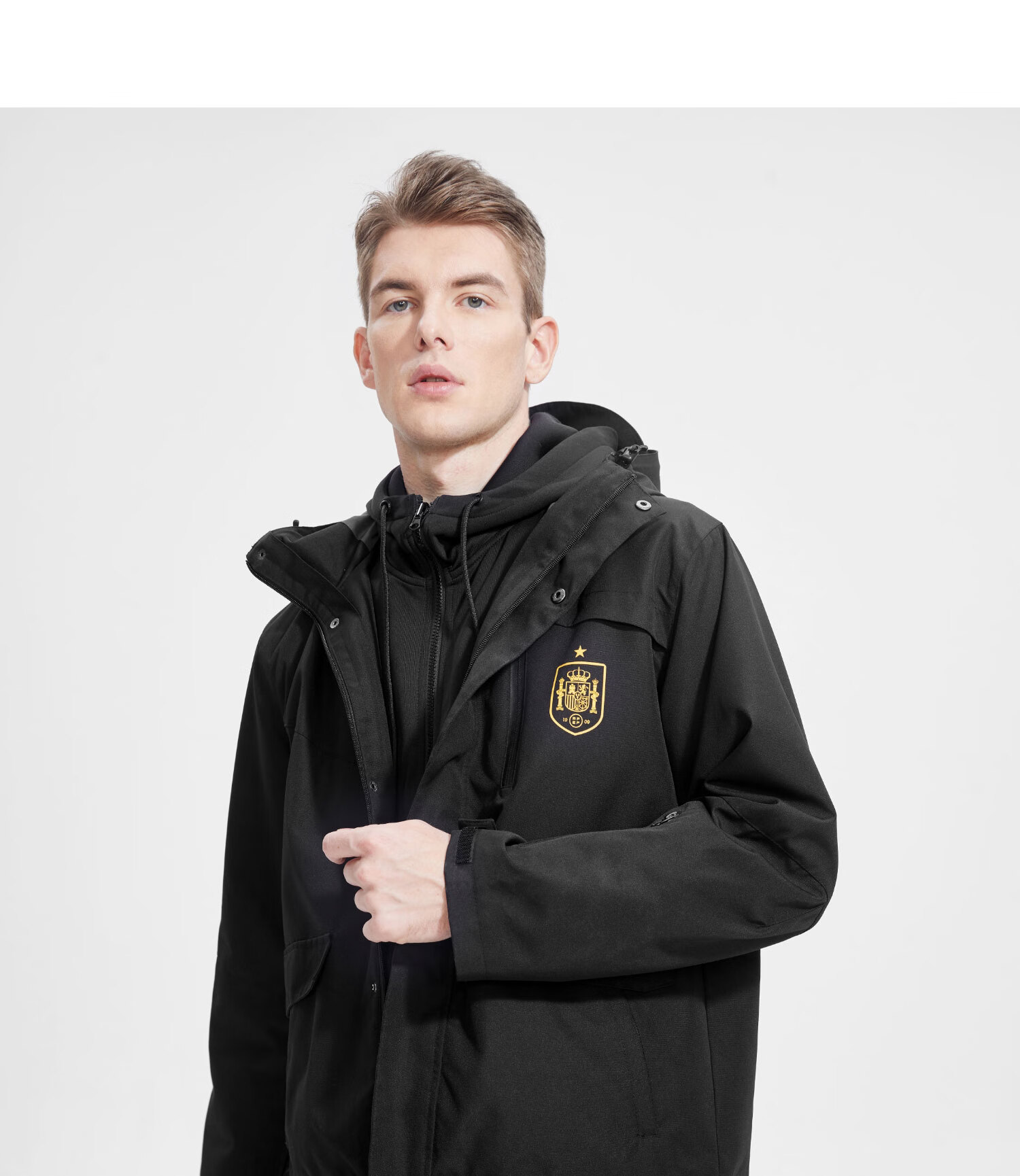 山浩冲锋衣西班牙国家队商品丨风雨三合一冲锋衣保暖夹克运动外套hxm