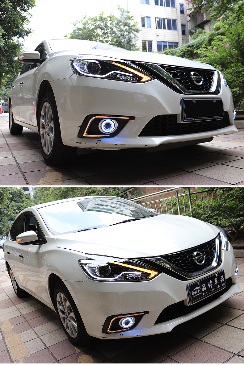 161921款新轩逸专用日行灯经典轩逸改装高亮led日间行车灯雾灯1621