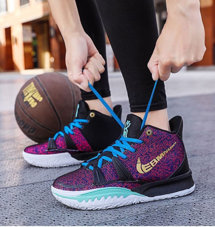 莆田纯原aj 秋冬加绒保暖篮球鞋男高帮透气78运动鞋6学生大童鸳鸯aj