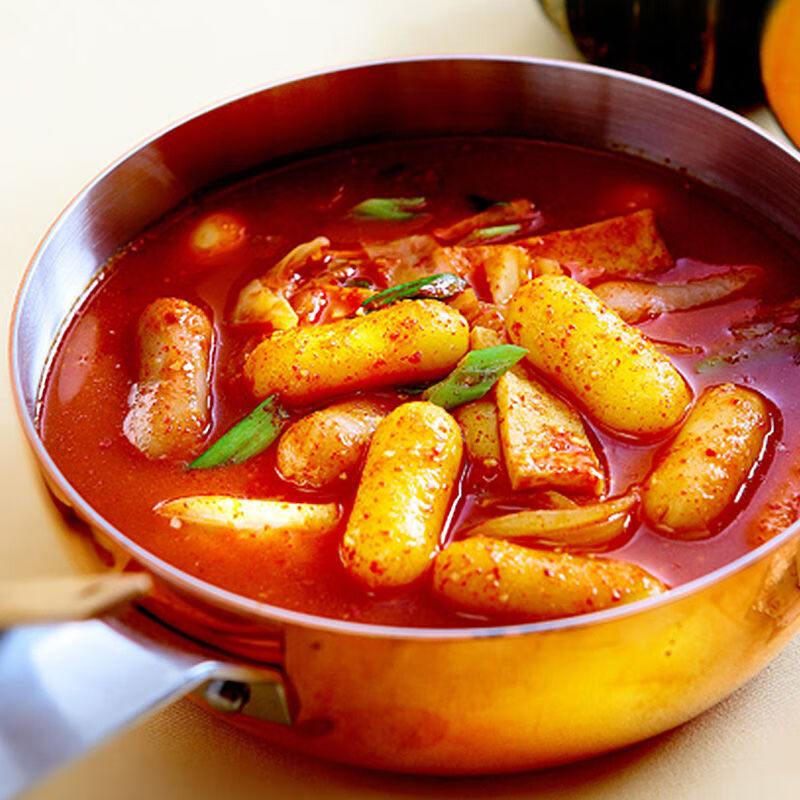 炒年糕条韩国部队火锅食材芝心年糕拉丝年糕 芝士年糕 酱(390g)【图片