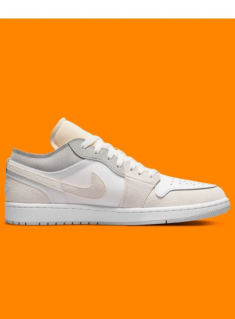 【官方旗舰】aj1 low se craft浅白灰粉拼接复古篮球鞋男女低帮板鞋dn