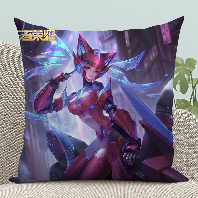 王者荣耀抱枕蔡文姬孙尚香时之恋人抱枕未来末日机甲双面印图来图定制