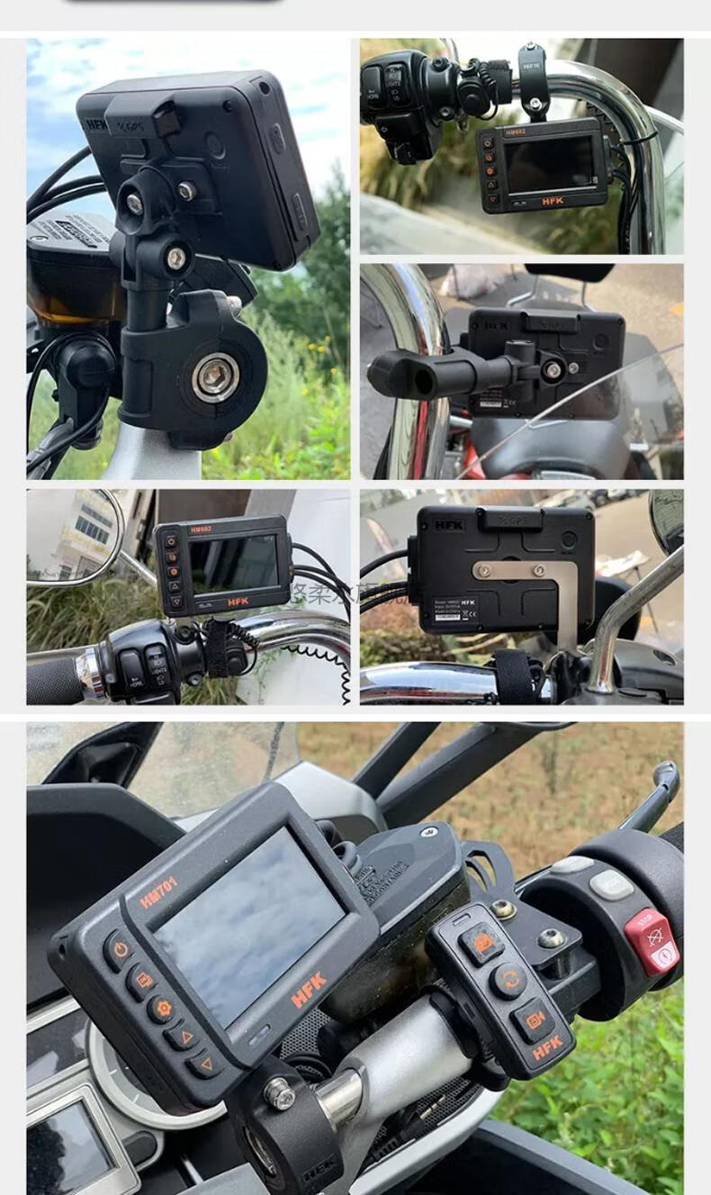 官方旗舰hfk行车记录仪1602701摩托车机车行车记录仪高清摄像防水前后