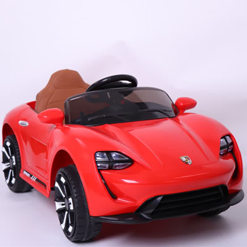 儿童电动车双人 保时捷车电动带摇摆四轮小孩汽车遥控车可坐人宝宝