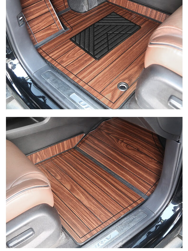 适用于2017-2020款本田冠道urv木质脚垫木地板专用汽车木地板生态板
