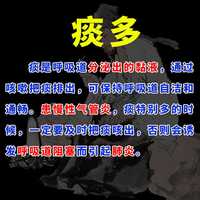 伟博三十年老痰痰液粘稠痰多吐不完吐痰粘嗓子贴金银花买2送1发3瓶痰