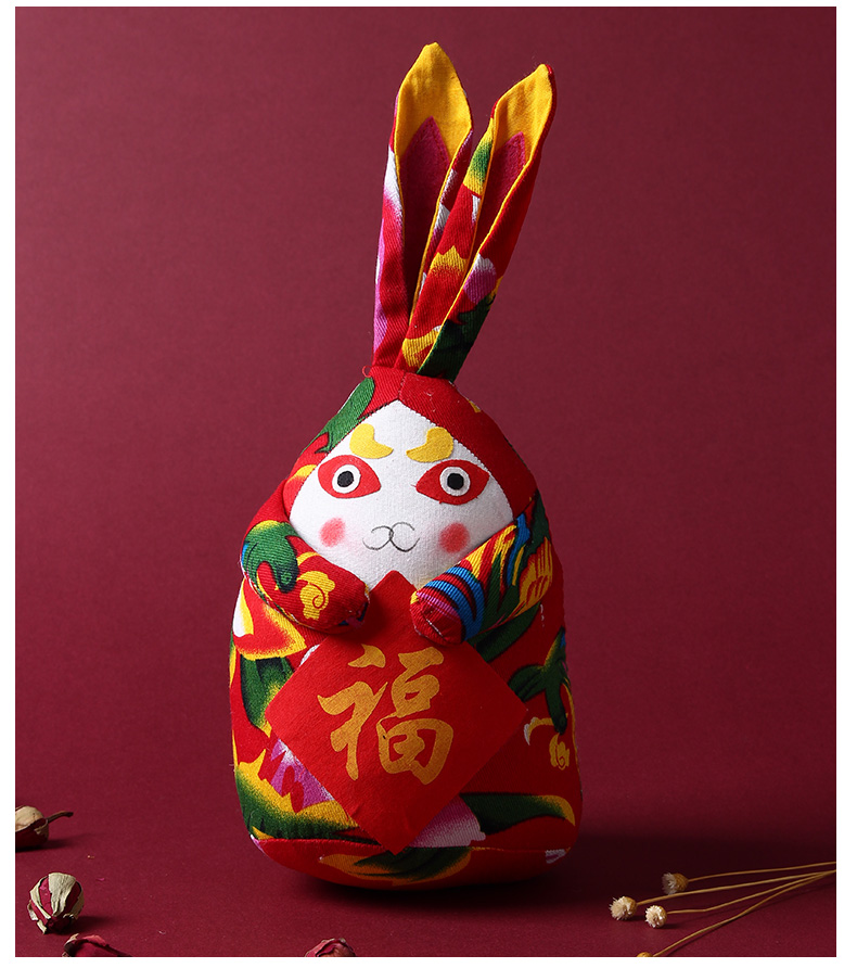 文创北京特色旅游纪念品中国风礼物特色礼品送老外 兔爷礼品兔奶奶