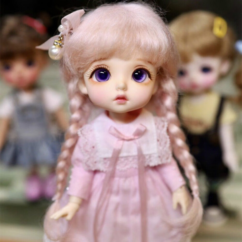宓蝶60cm叶罗芭比娃娃头发假毛假发夜萝莉346分bjd/sd小布假发多款bjd