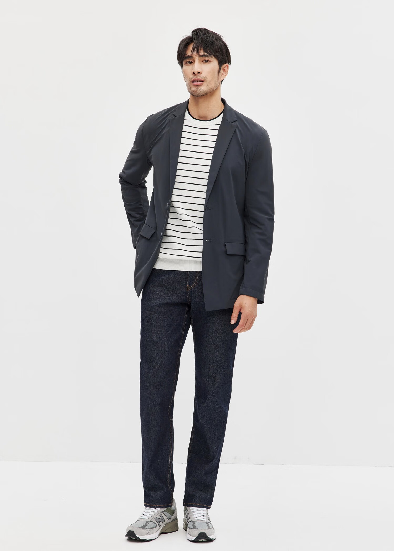 易打理西服男jssd homme 微弹面料吸湿速干通勤商务士休闲 jwc034 深