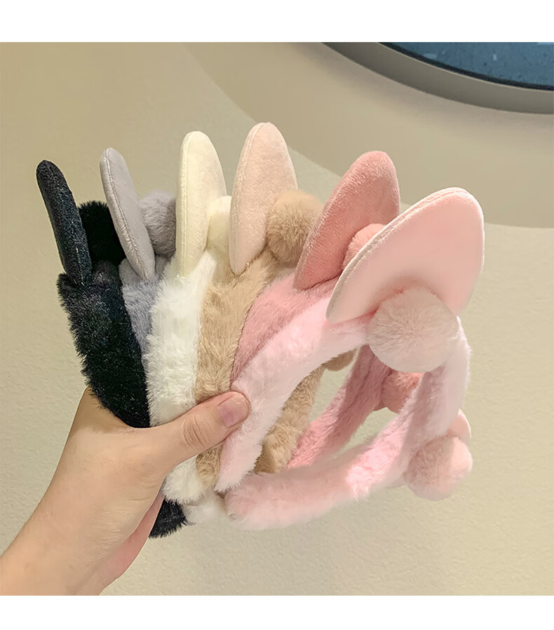 beautifulprincess儿童可爱猫耳发箍女童外出压发头箍宝宝卡通发卡不