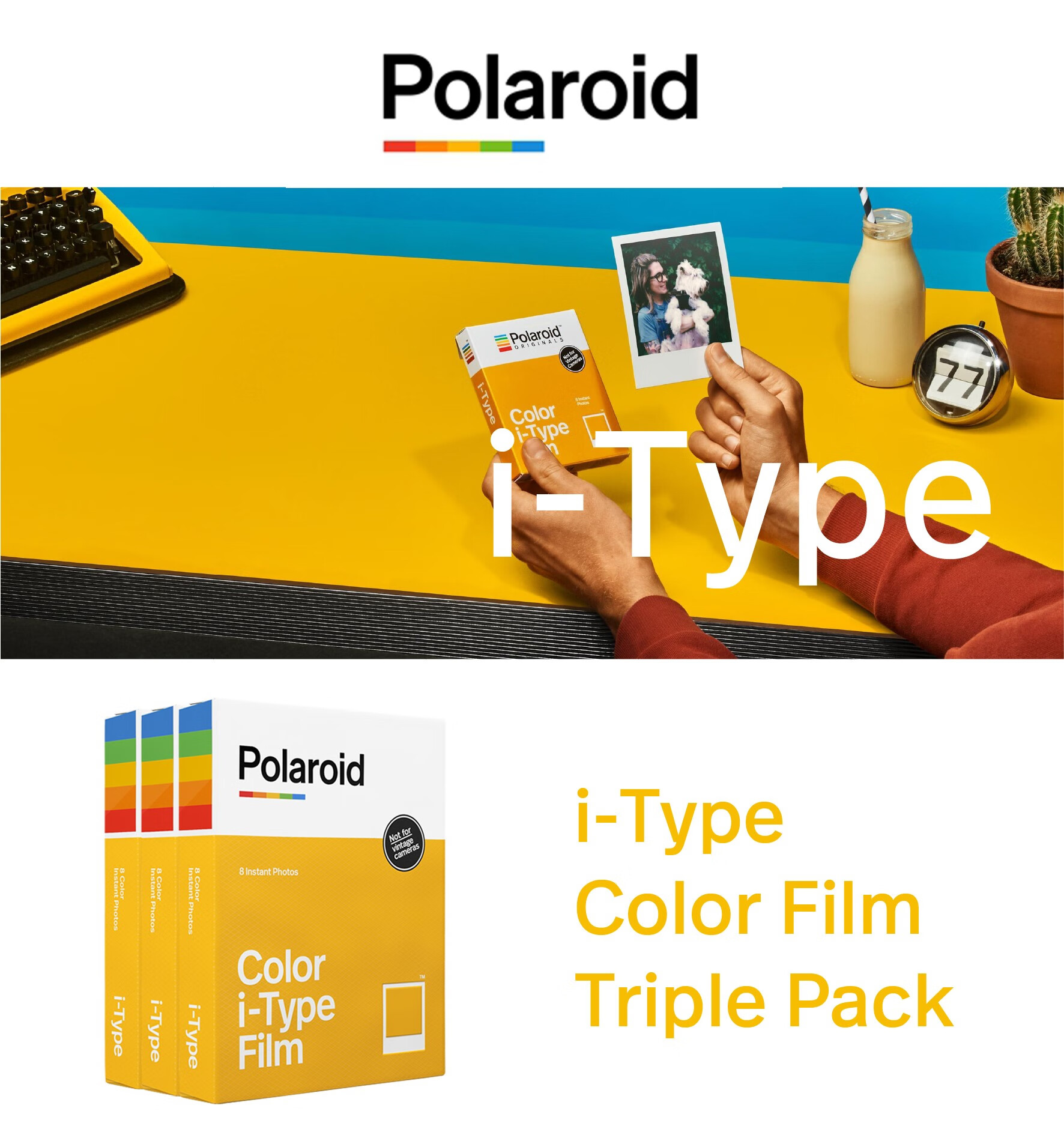 尚业 宝丽来itype相纸 宝丽来polaroid itype拍立得相纸 彩色黑白特惠