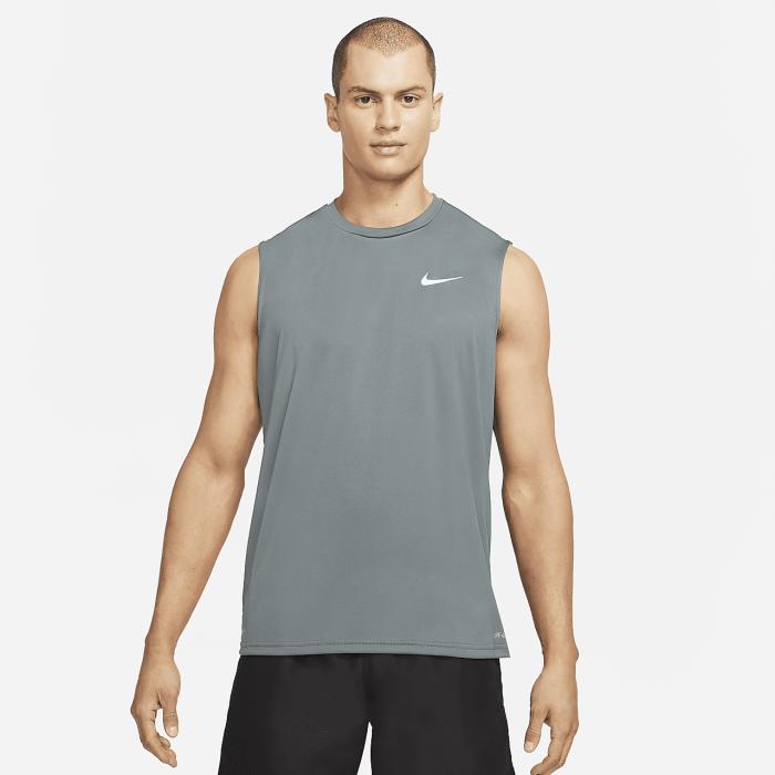 耐克nike男士泳衣无袖防水防晒吸汗弹力便于运动nessa585blackl