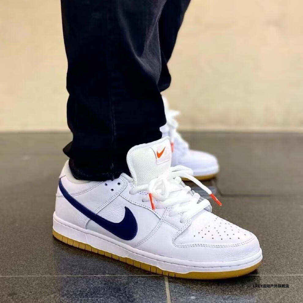 板鞋【莆田纯原】sb dunk low pro白蓝生胶复古低帮校园情侣滑板鞋