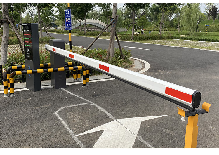 捷顺道闸杆直杆 闸杆椭圆杆土豪金圆形直杆蓝卡金色门卫门禁挡车防砸