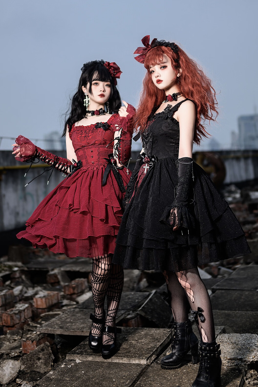 支持国产创新品牌衣吧客魔法电报原创设计 【恶魔逆行】哥特lolita