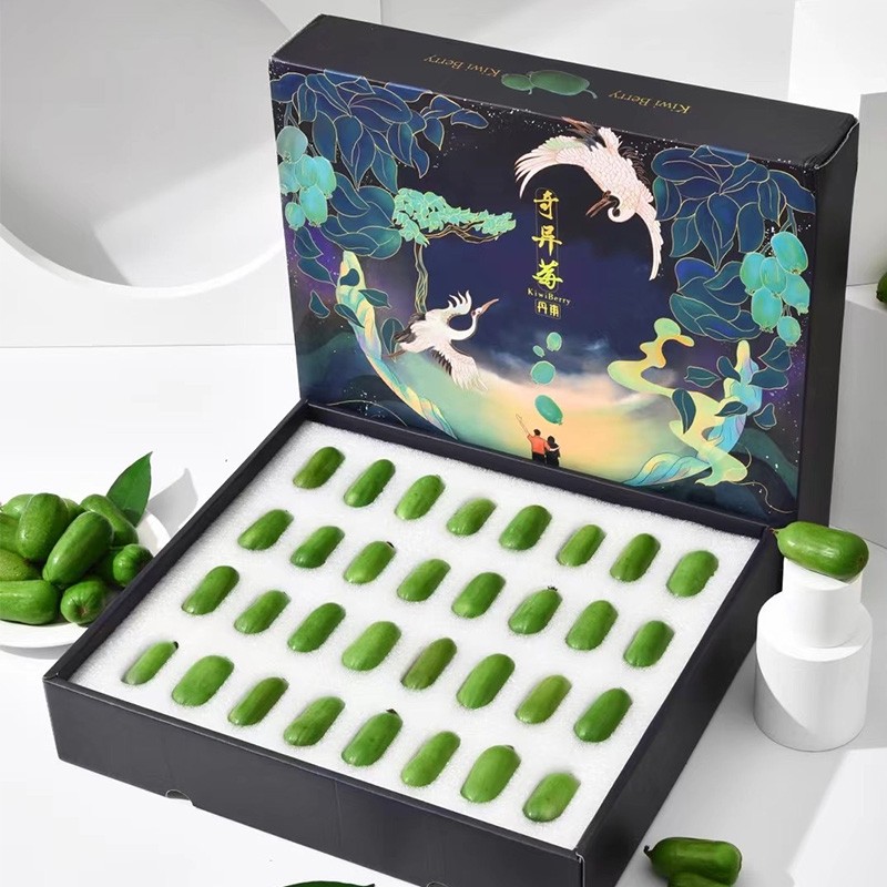 丹东软枣猕猴桃礼盒装龙城2号奇异莓新鲜水果顺丰直达精选软枣泥猴桃2