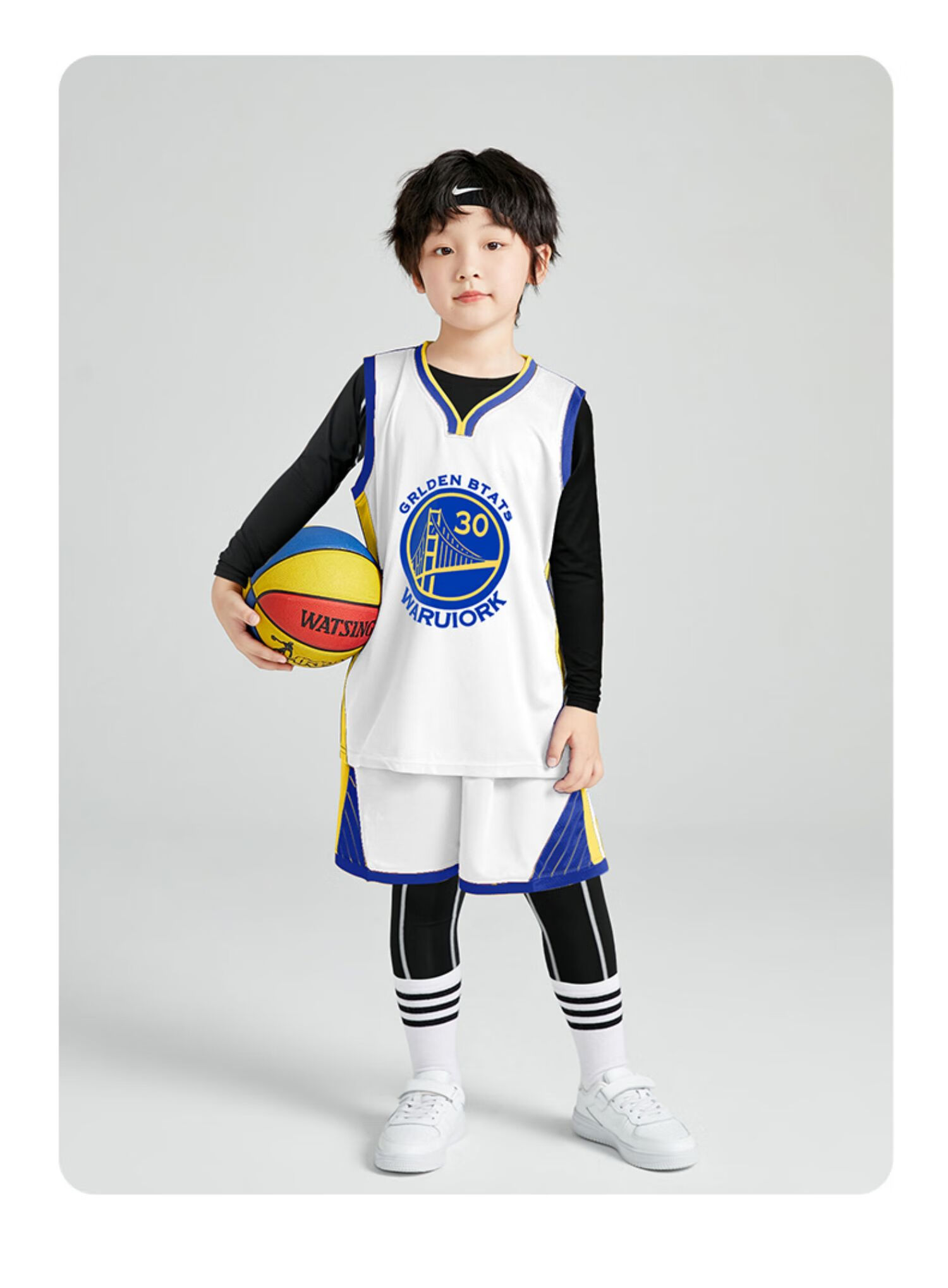 圣希奴(saintsyno) 儿童篮球服套装男童秋冬季幼儿园比赛训练服女童