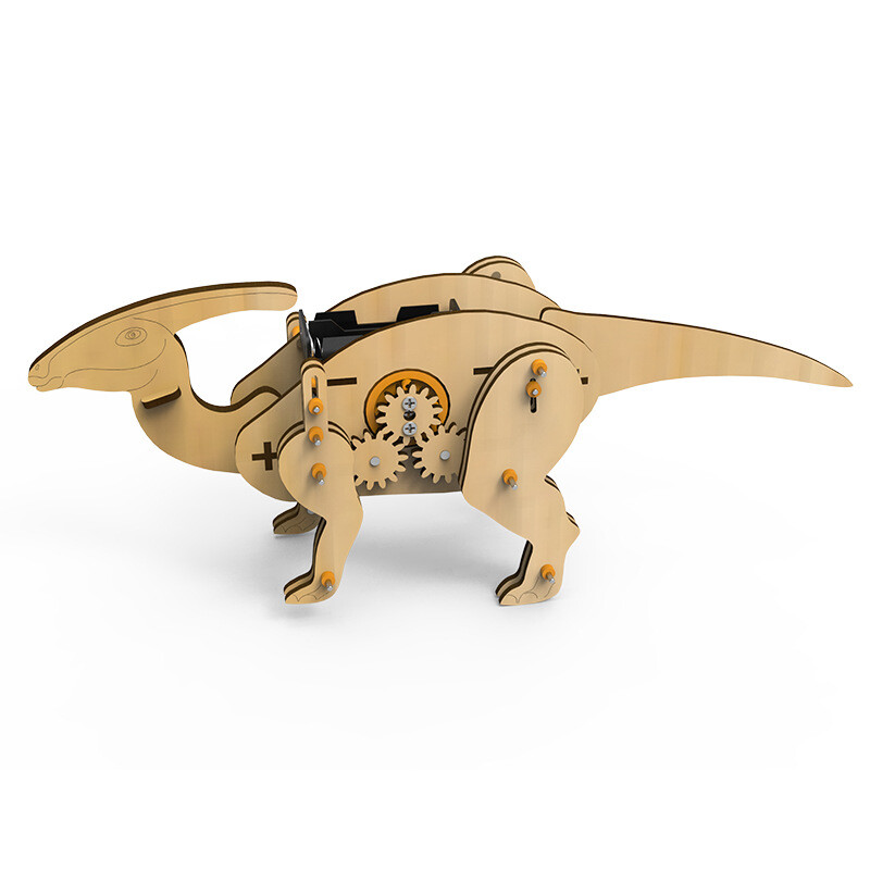 学生科技小制作材料电动恐龙模型机械自制手工作品科学玩具104蛇颈龙