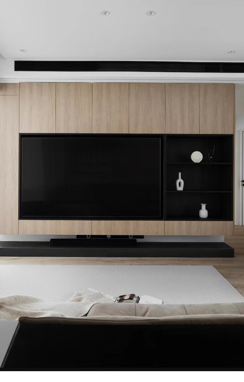 竹纤维墙板 竹木纤维免漆木饰面板护墙板墙面装饰板自装背景墙饰面板