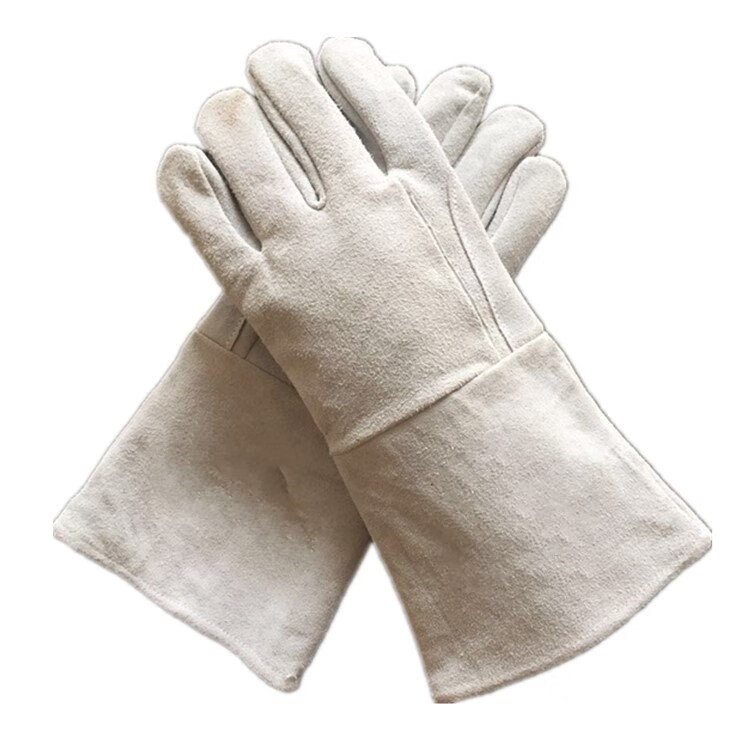 家用500度防烧烫伤隔热耐高温手套五指烤箱防热胶厨房长手套300度q