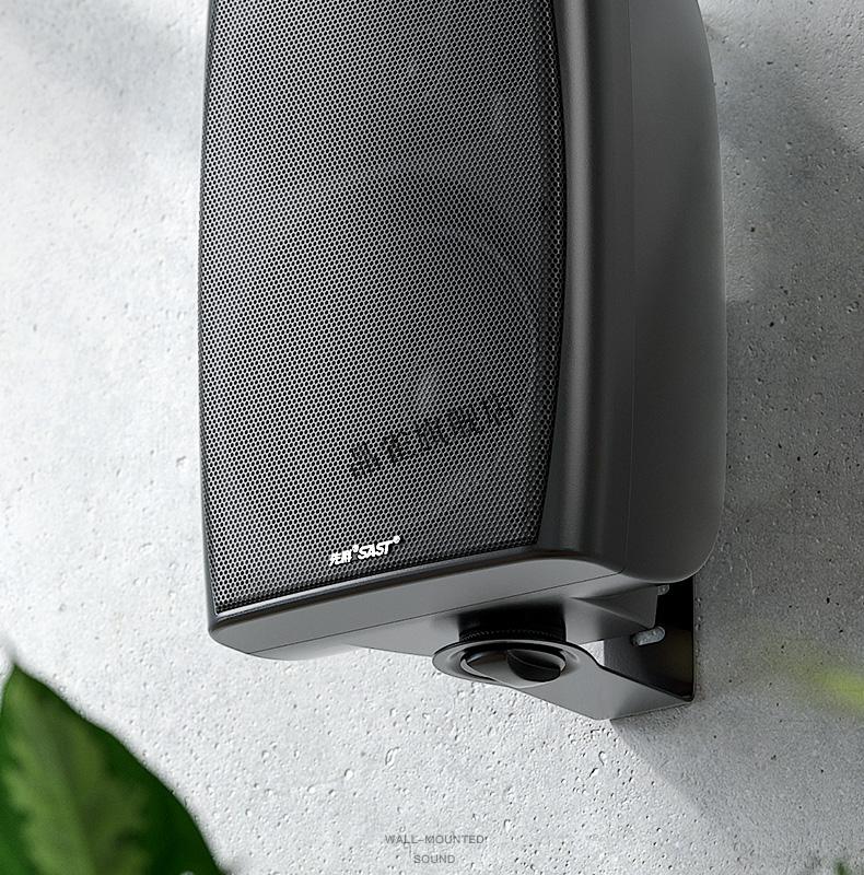 先科旋转壁挂式音箱店铺用超市蓝牙功放天花墙壁悬挂墙挂广播定压喇叭