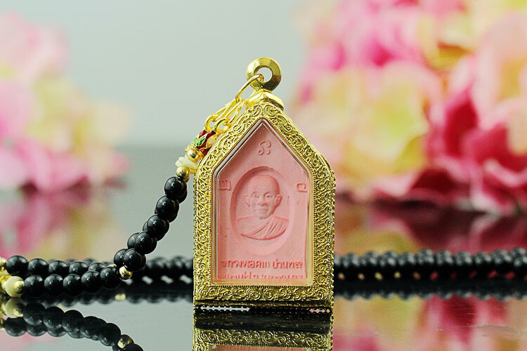 泰国坤平将军佛牌招财转运异性缘人缘招财龙婆庙香灰色坤平佛