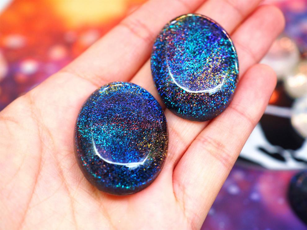 miqiao 流星悬浮星空粉手工制作水晶滴胶模具环氧树脂胶材料包套装 11