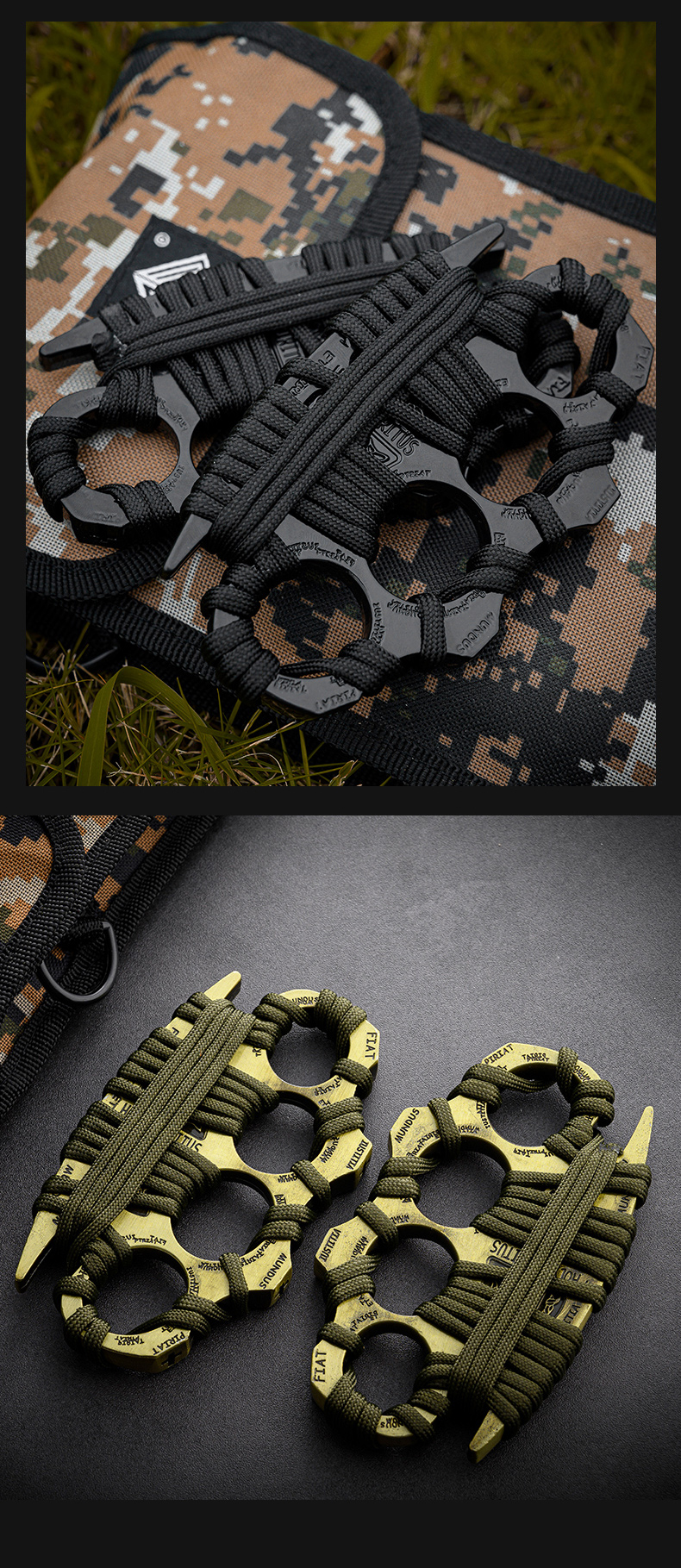 指虎防身拳刺虎指加厚指虎四指拳套锌合金戒指防身合法自卫铁拳头拳扣