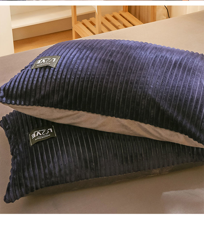 枕套枕头套一对装学生宿舍单人一只成人48x74cm枕芯外套ins风忱套粉灰