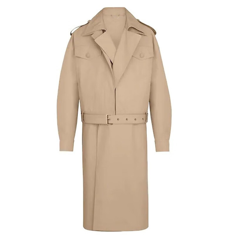 lv路易威登男装双层风衣经典斜纹棉布宽松感纤长线条1a5q7l 52【图片