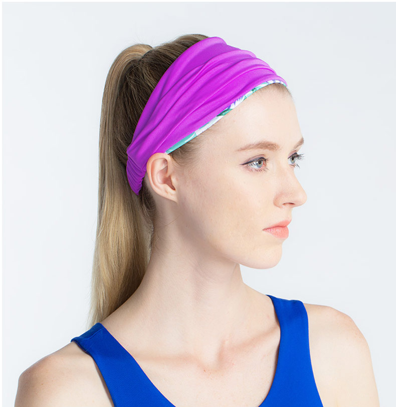 运动导汗带宽边发带女吸汗跑步护额保暖头带健身头巾止仿汗瑜伽头戴深